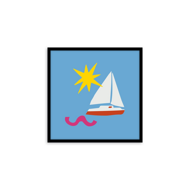 The Jonathan Adler Collection "Playa Sail Boat" on TilePix
