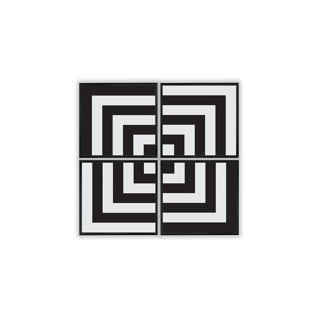 The Jonathan Adler Collection "Op Art Squares" Framed Splits