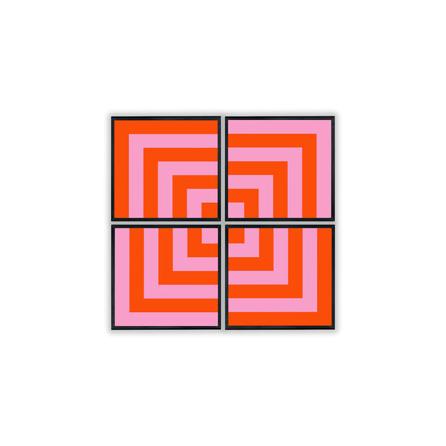 The Jonathan Adler Collection "Op Art Squares" Framed Splits