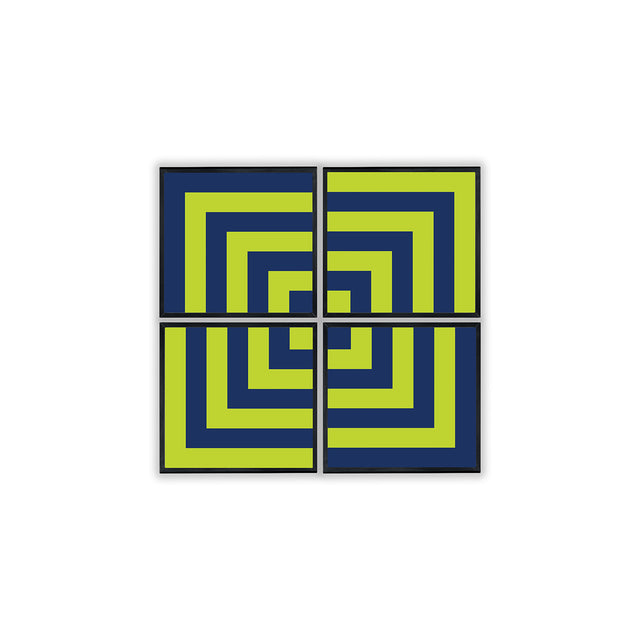 The Jonathan Adler Collection "Op Art Squares" Framed Splits